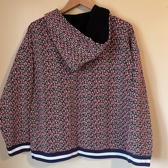 NWT J.Crew Speckled Jacquard Anorak & Biker Shorts SET - Picture 7 of 11